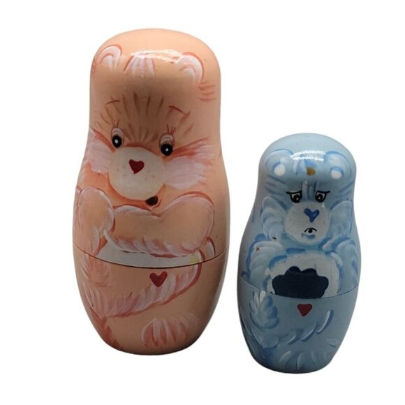 TCFC 2003 CareBear Russian Nesting Doll Only 2 Bears Included